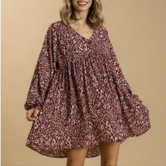 Umgee Long Sleeve Dress Sz S - Picture 5 of 5